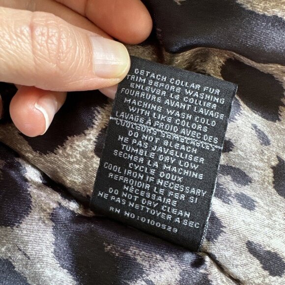 Steve Madden puffer jacket Full Zip Faux Fur Trimmed Hood Size‎ Small Women’s - Picture 6 of 11